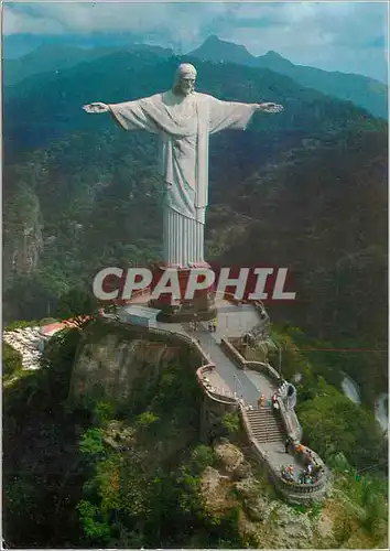 Cartes postales moderne Brasil Turistico Rio de Janeiro Monument to Jesus Christ the Redeemer
