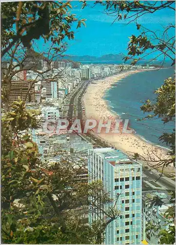 Cartes postales moderne Brasil Turistico Rio de Janeiro Partial view of Lebion Beach