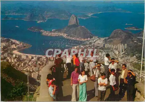 Moderne Karte Brasil Turistico Rio de Janeiro Panoramic view of Guanabara Bay