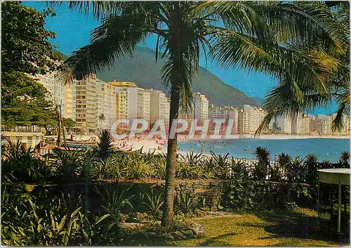 Moderne Karte Brasil Turistico Rio de Janeiro Copacabana Beach
