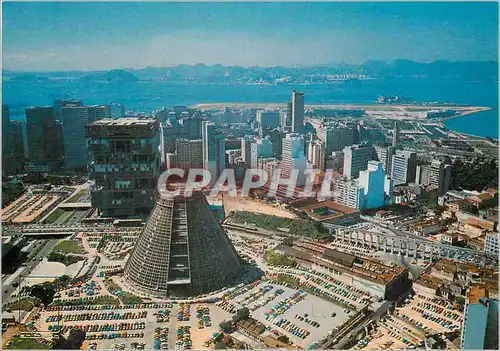 Moderne Karte Brasil Rio de Janeiro Aerial view with the New Cathedral