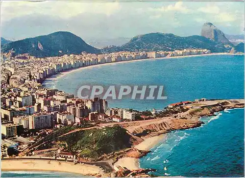 Cartes postales moderne Rio de Janeiro Brasil La Plage d Arpoador El Copacabana