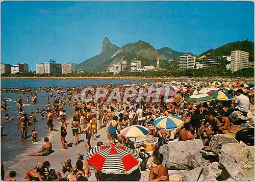 Cartes postales moderne Rio de Janeiro Brasil Botafogo Beach and Corcovado Rock