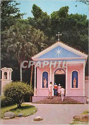 Moderne Karte Rio de Janeiro Brasil Florest of Tijuca Maryink Chapel