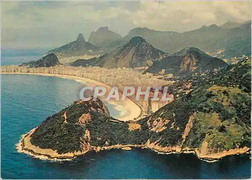 Moderne Karte Rio de Janeiro Brasil Copacabana