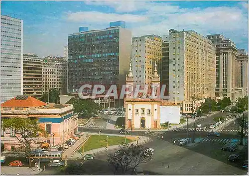 Moderne Karte Brasil Turistico Rio de Janeiro View of the Santa Luzia church