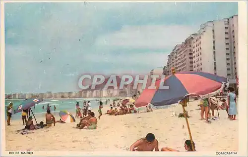 Moderne Karte Rio de Janeiro Copacabana