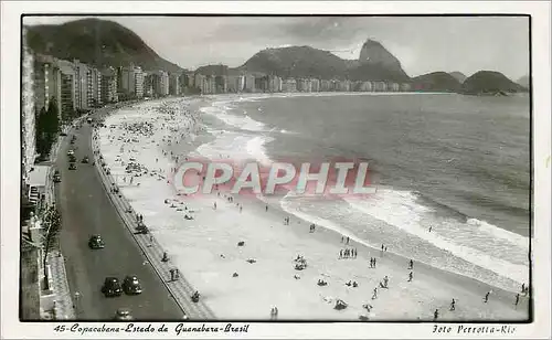 Moderne Karte Copacabana Estado de Guanabara Brasil