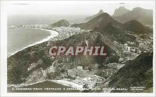 Cartes postales moderne Panorama Praia Vermelha Copacabana Rio de Janeiro Brasil