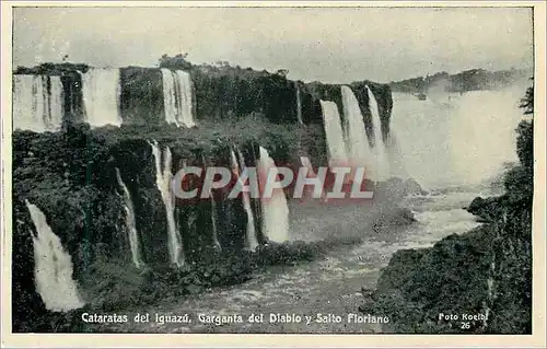 Cartes postales moderne Cataratas del Iguazu Garganta del Diablo y Salto Floriano