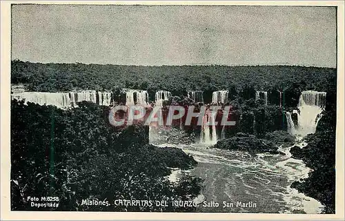 Moderne Karte Misiones Cataratas del Iguazu Salto San Martin