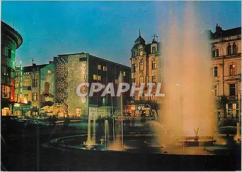 Moderne Karte Plovdiv vue de nuit