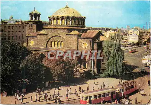 Cartes postales moderne Sofia L eglise Ste Nedelia Tramway