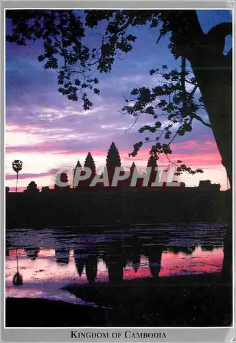 Moderne Karte Kingdom of Cambodia Angkor Wat