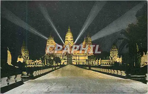 Cartes postales moderne Angkor Vat vue de nuit