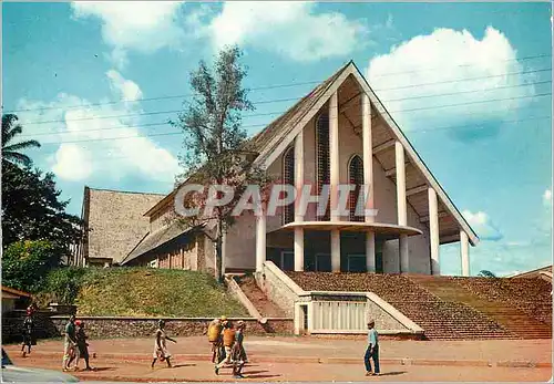 Moderne Karte Republique Federale du Cameroun Yaounde La Cathedrale