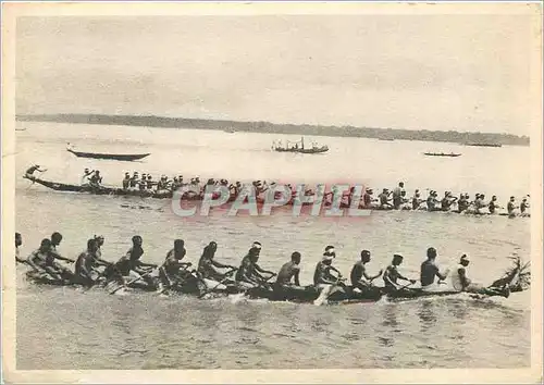 Cartes postales moderne Cameroun Pirogue