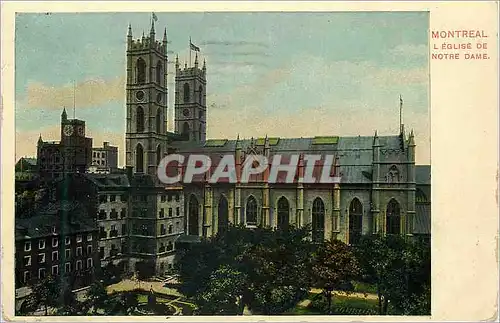 Cartes postales Montreal L Eglise de Notre Dame