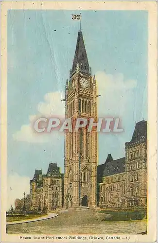 Cartes postales Peace Tower Parliament Building Ottawa Canada