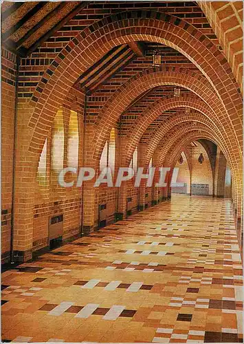 Moderne Karte Abbaye benedectine de Saint Benoit du Lac Quebec Canada Le Cloitre