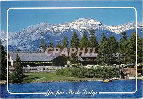 Moderne Karte Jasper Park Lodge Jasper National Park Alberta Canada