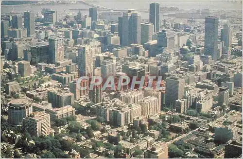 Moderne Karte Vue aerienne de Montreal Courtoisie de la Ville de Montreal Quebec Canada