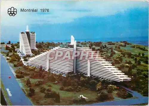 Moderne Karte Le village olympique Montreal Quebec Canada