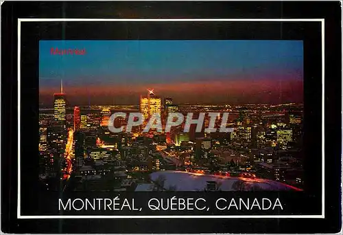 Moderne Karte Montreal Quebec Canada