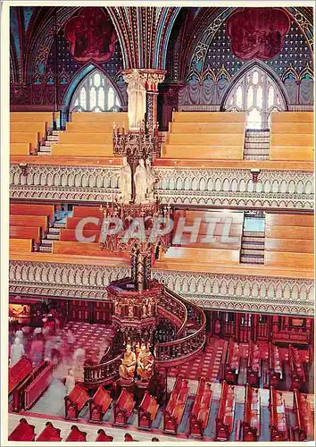 Cartes postales moderne Montreal Quebec Canada La Chaire de l Eglise Notre Dame