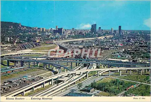 Cartes postales moderne Toutes les routes menent a Montreal
