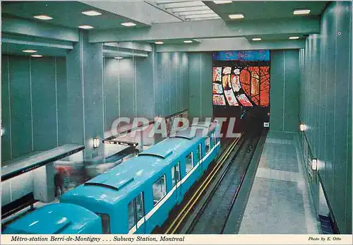 Cartes postales moderne Metro Station Berri de Montigny