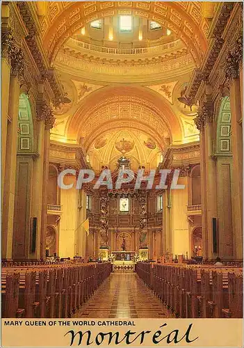 Cartes postales moderne Cathedrale Marie Reine du Monde Montreal Vue d ensemble de l eglise et du Baldaquin