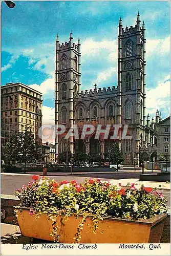 Cartes postales moderne Eglise Notre Dame Montreal Que