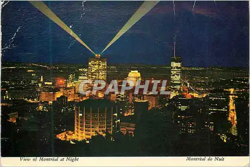 Cartes postales moderne Montreal de Nuit