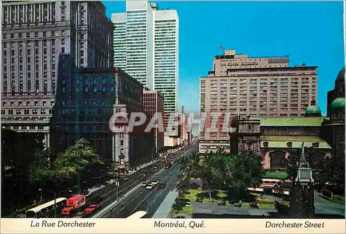 Moderne Karte Montreal Que La rue Dorchester