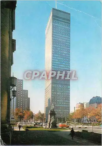 Moderne Karte Canadian Imperial Bank of Commerce Building on Dominion in Montreal Canada