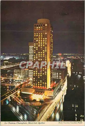Moderne Karte Le Chateau Champlain Montreal Quebec