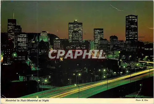 Cartes postales moderne Montreal la Nuit