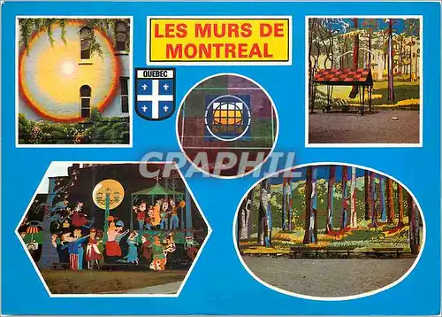 Moderne Karte Les Murs de Montreal