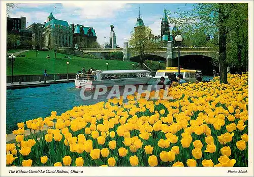 Moderne Karte The Rideau Canal Ottawa Ontario Canada