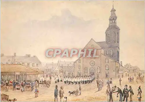 Cartes postales moderne James P Cockburn La procession de la Fete Dieu a ND de Quebec