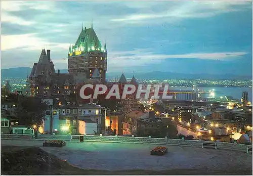 Cartes postales moderne Quebec Que Une vue nocturne de la Capitale