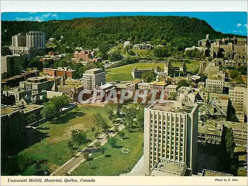 Moderne Karte Univesite McGill Montreal Quebec Canada