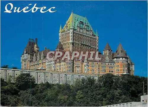 Moderne Karte Quebec Chateau Frontenac