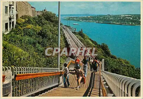 Moderne Karte Quebec Que La Promenade des Gouverneurs longeant la Citadelle