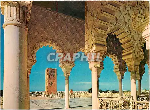 Moderne Karte Rabat Le Mausolee Mohammed V