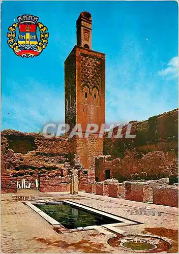 Cartes postales moderne Rabat Armoiries de la Ville et Minaret du Chellah