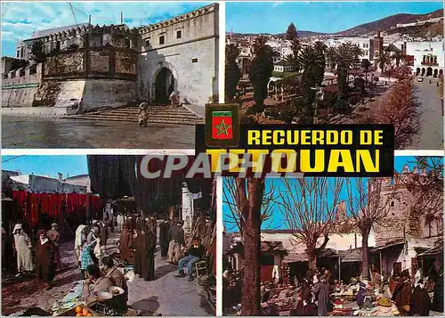 Moderne Karte Recuerdo de Tetouan