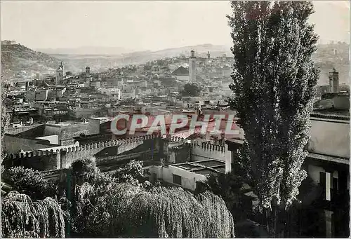 Cartes postales moderne Fes Maroc Hotel Palais Jamai Vue sur la Medina