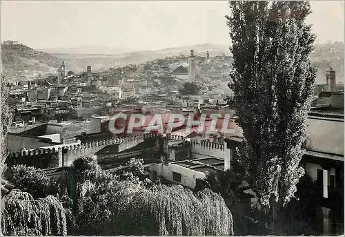 Cartes postales moderne Fes Maroc Hotel Palais Jamai Vue sur la Medina